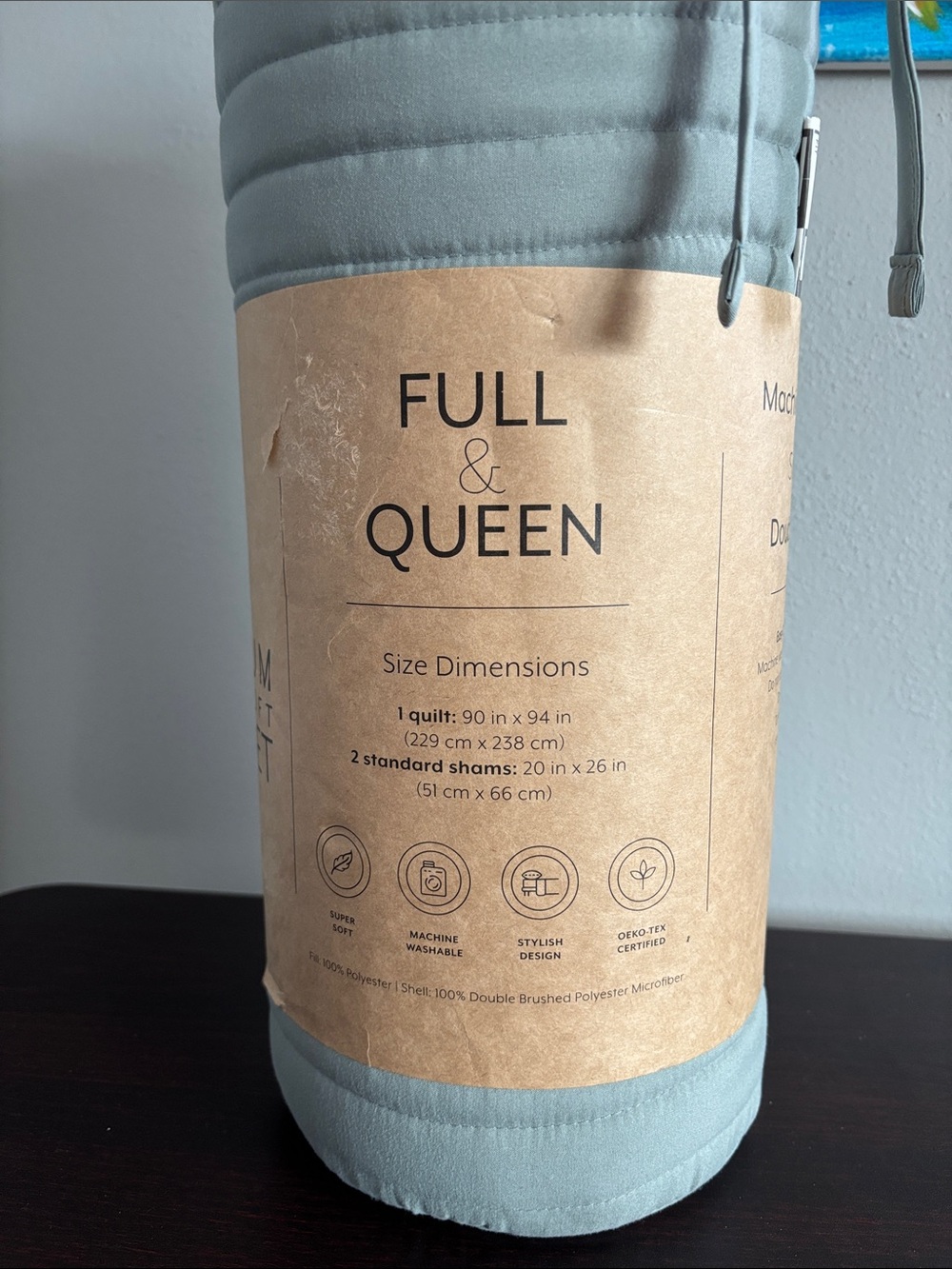 Full & Queen Quilt - Light Grey